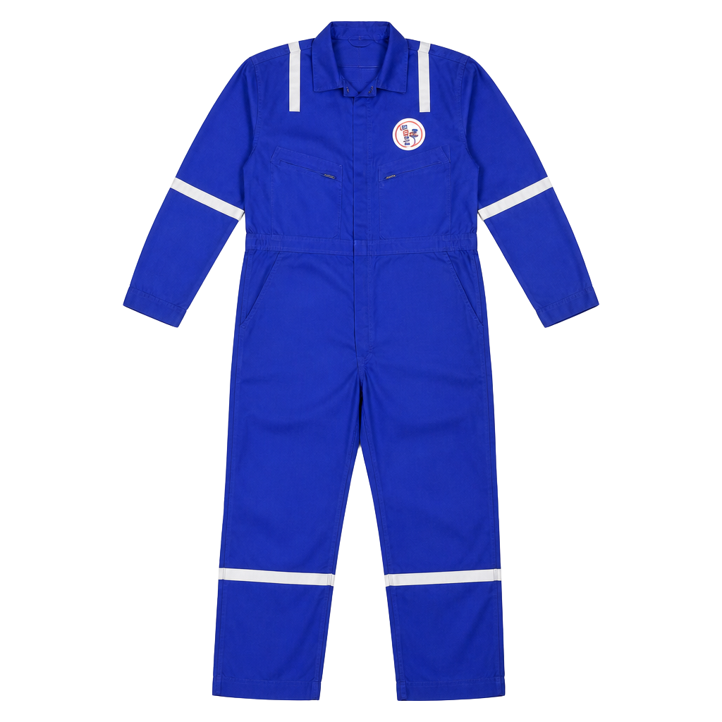 NEW Walls Royal Blue Reflective 100% Cotton Coveralls, Size 3XL Short PD62000G RL 1