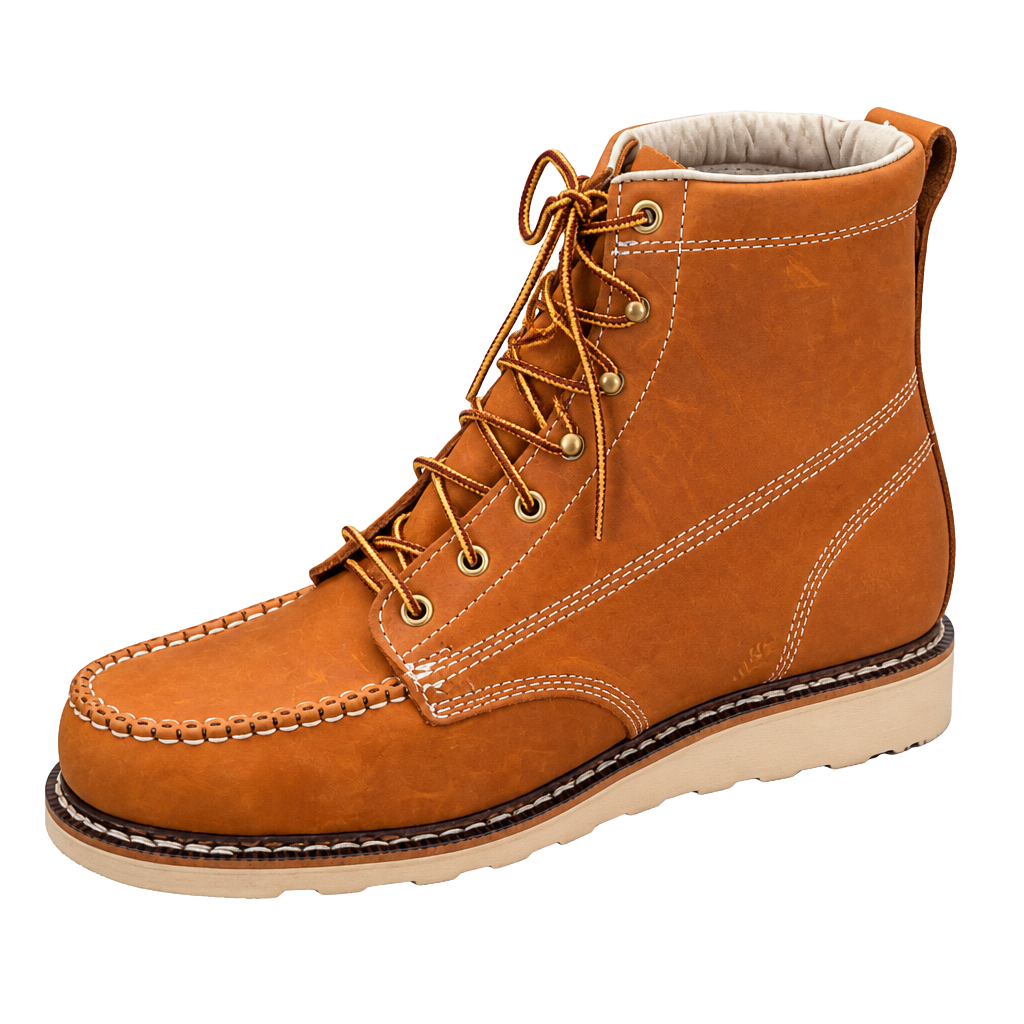 Chippewa Edge Walker 6" Lace-Up Work Boots Men's 12 EE Tobacco Tan 1