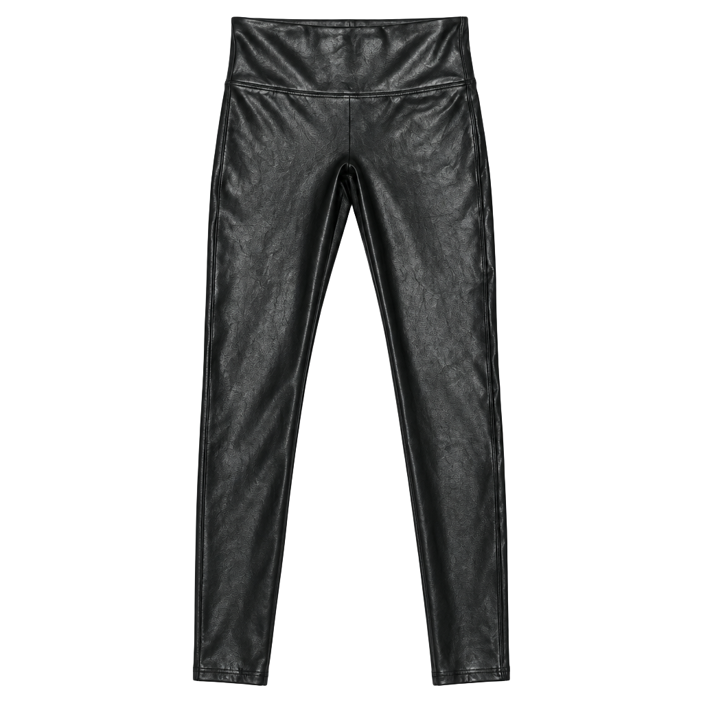 Spanx Faux Leather Leggings Size L Black 1