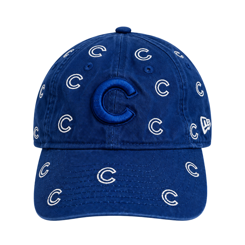 Chicago Cubs, New Era, All Over Embroidered Logo Youth Hat, Game Day, Blue 1