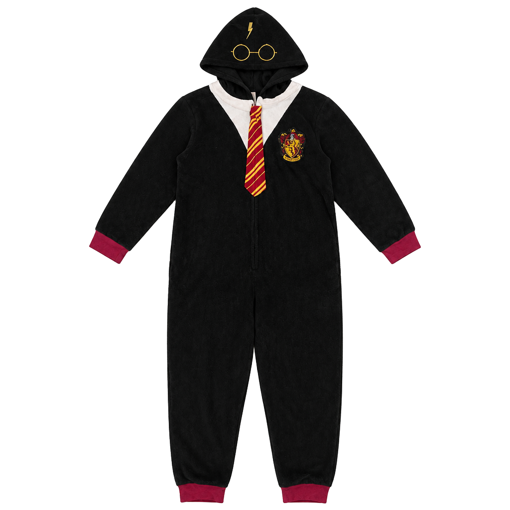 Harry Potter, Gryffindor Union Sleep Wear Comfort One Piece, Halloween, S/M 1