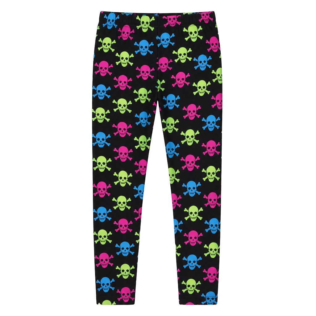 LuLaRoe Neon Skull Leggings OS Halloween #62 1