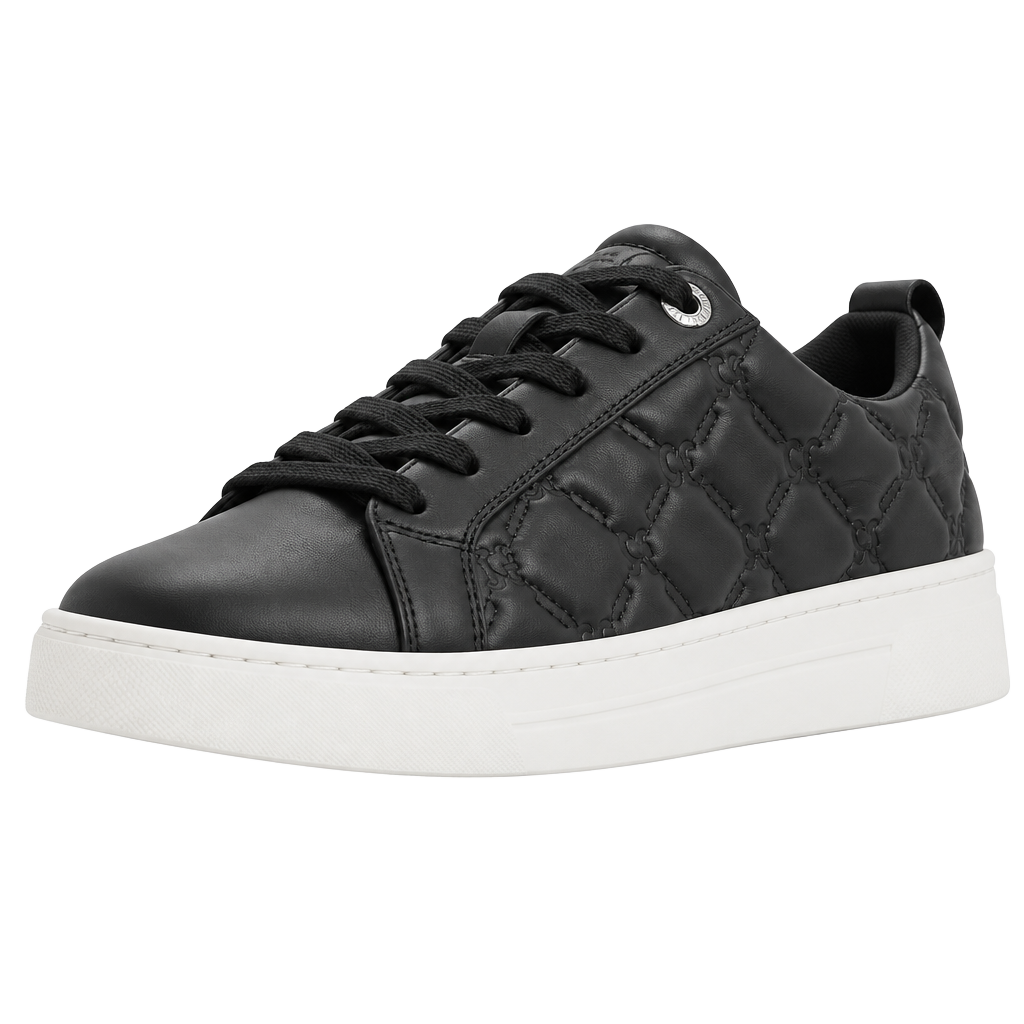 Ted Baker London Black Quilted Leather Sneaker #71 1
