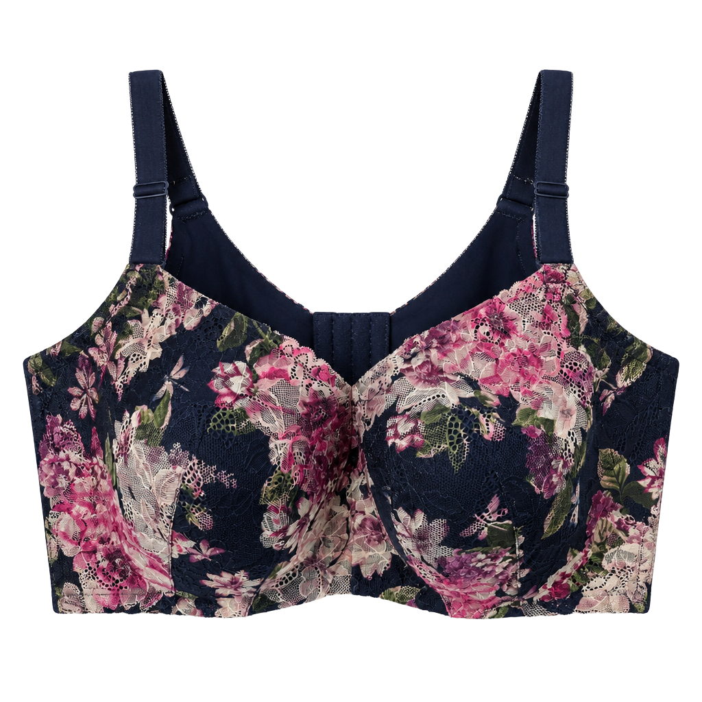 Torrid 42DDD Lightly Lined Balconette Bra Mitski Floral Lace Peacock 1