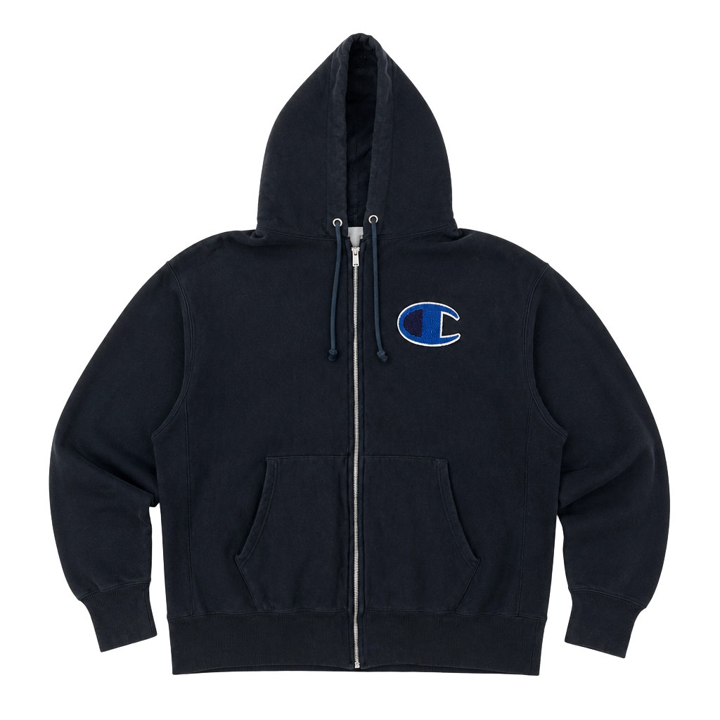 Champion Reverse Weave Chenille Full Zip Hoodie 1