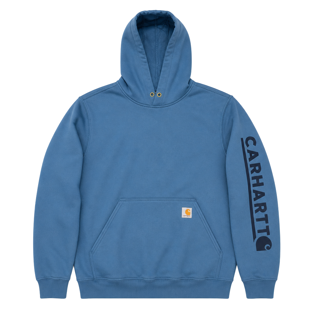 Carhartt Men's Midweight Logo Graphic Pullover Hoodie 1