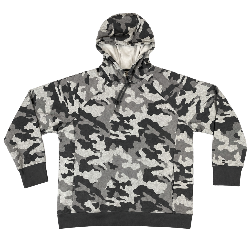 All in Motion Men's Gray Camo Pullover Hoodie Size XXL 1