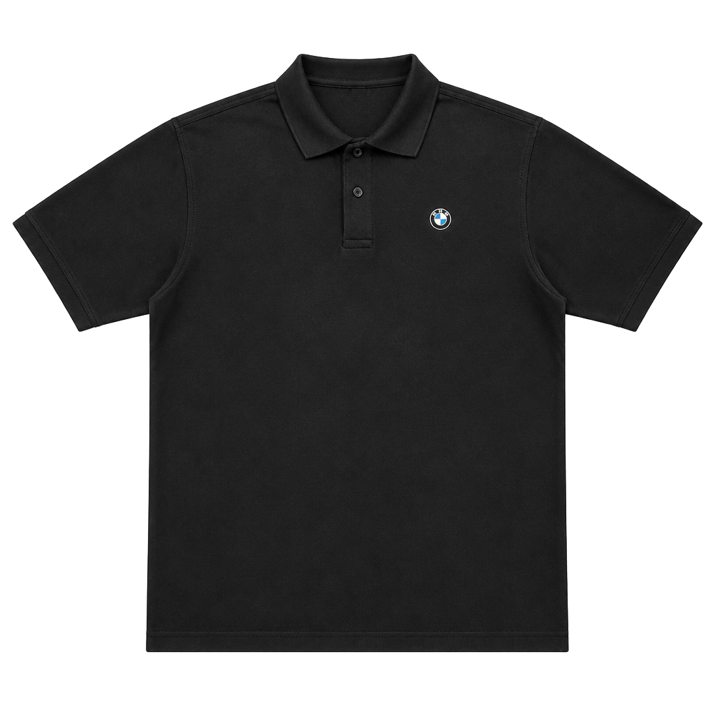 BMW Black Short Sleeve Polo, Size XL 1
