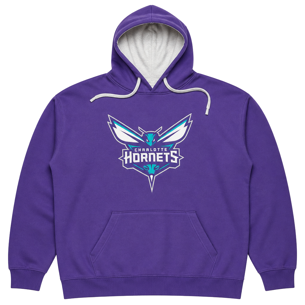 Antigua Charlotte Hornets Women's Victory Pullover Hoodie Dark Purple XL 1