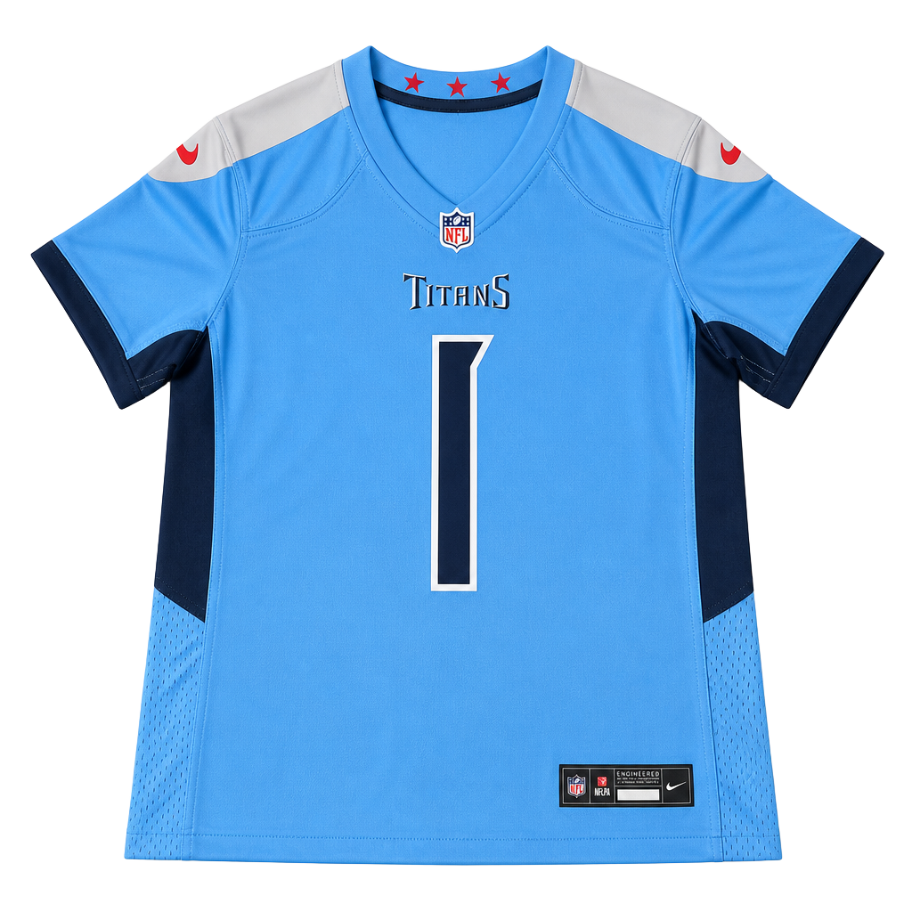 Nike Cam Ward Tennessee Titans Women's Game Jersey Light Blue Size L 1