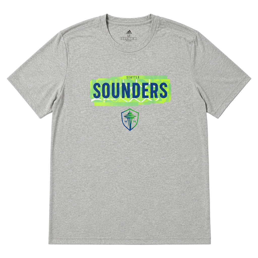 NWT Adidas Seattle Sounders FC AEROREADY Heather Gray Size LT 1