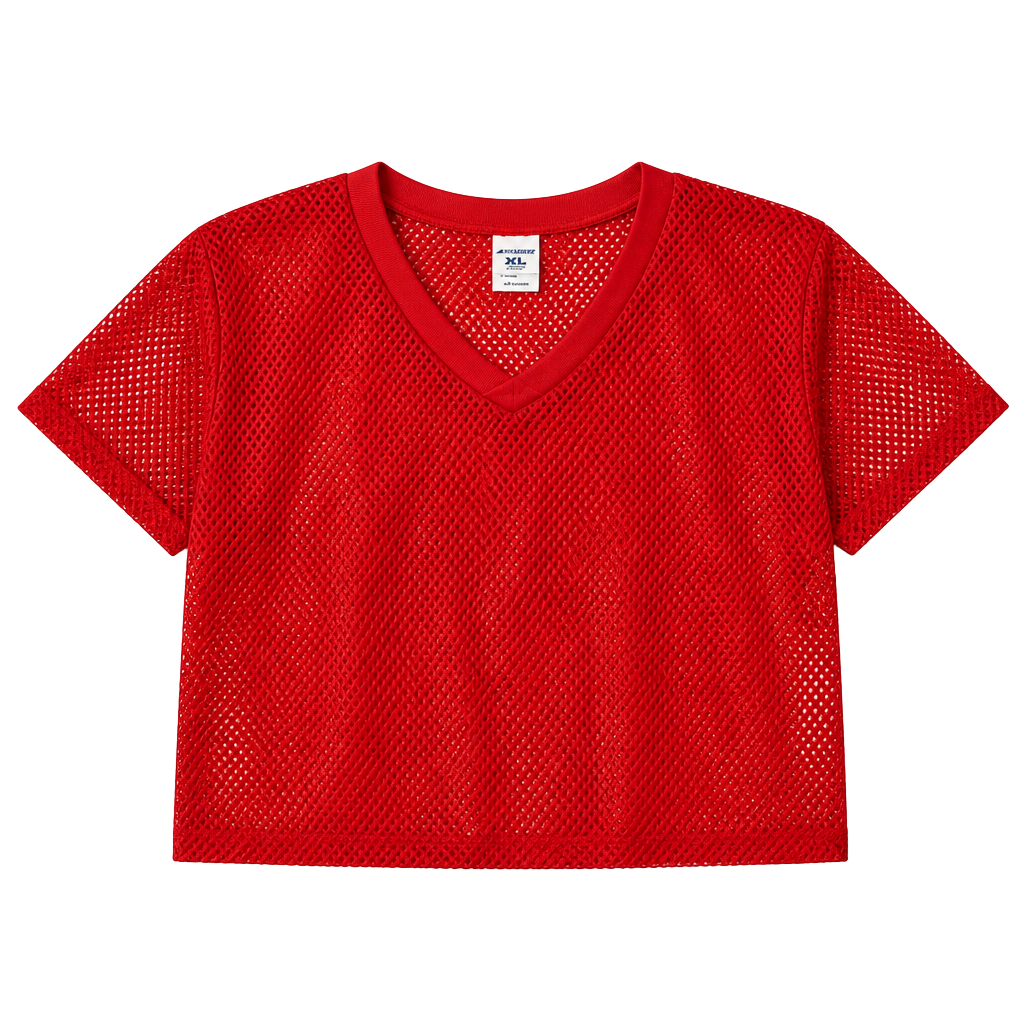 Champro Sports Youth XL Red Mesh Football Practice Jersey T-Shirt 100% Polyester 1