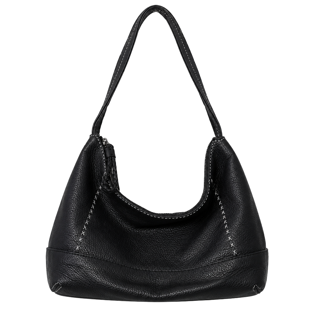 Flawed The Sak Kendra Hobo Shoulder Bag Black Leather 1