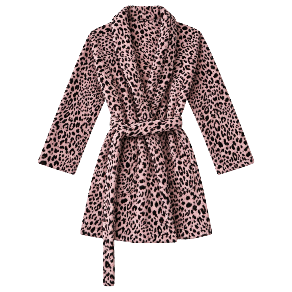 Victoria's Secret Leopard Fleece Robe Size XS/S 1