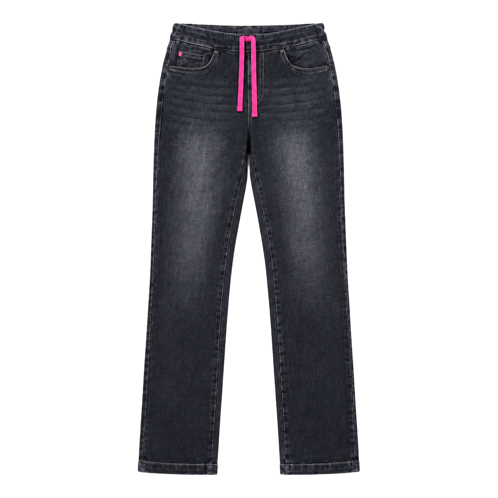 PajamaJeans Drawstring Denim Pants Size XXS Blue 1