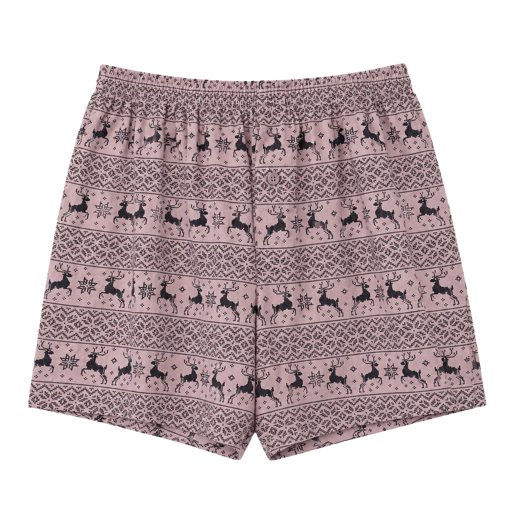 Dip Pajama Shorts Size M Reindeer Nordic Sleepwear 1