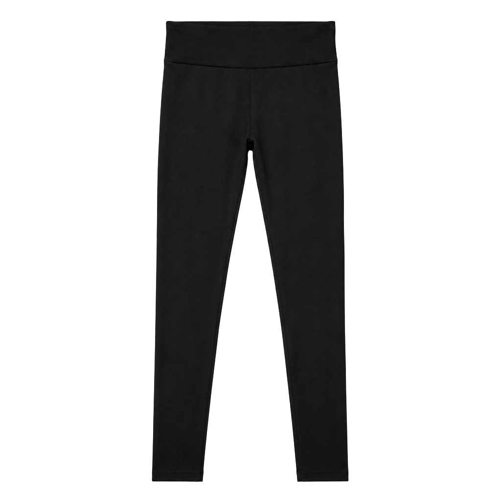 Retro Gong Leggings Size M Black Shimmery Faux Leather 1