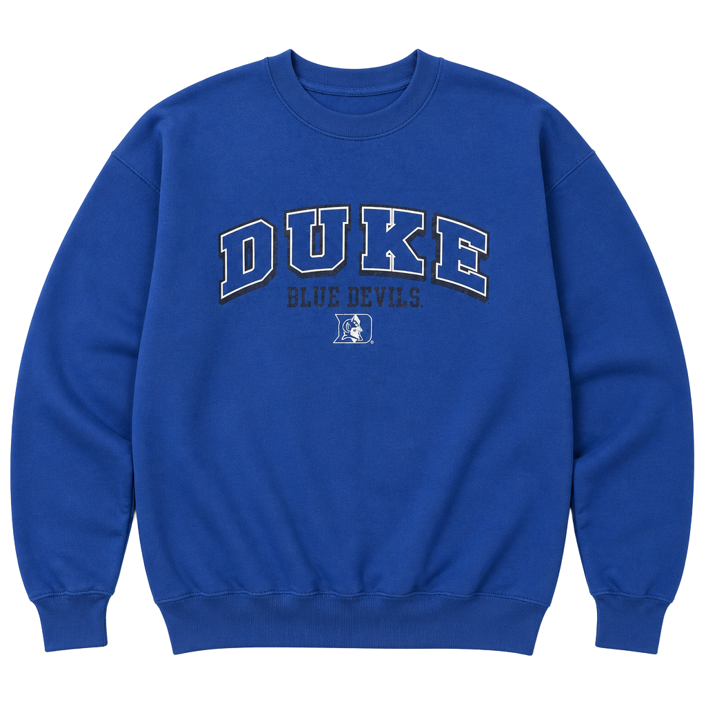 Vintage Soffe 2000s Duke Blue Devils Sweatshirt Size XL Blue NCAA Crewneck 1