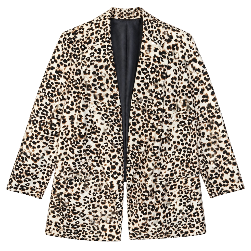 Bar III Leopard Print Blazer Size 3X Pearl Tobacco Multi 1