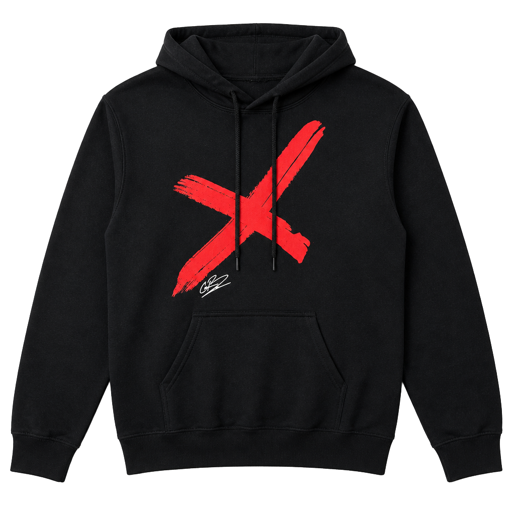 CM Punk WWE 2k13 Live The Revolution Black Hoodie with Red X Small 1