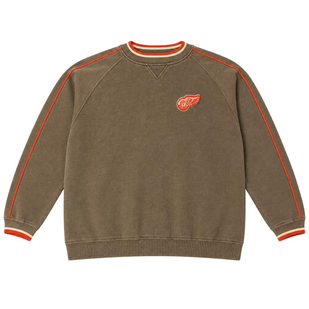 Vintage Puma Detroit Red Wings Sweatshirt Size XXL black 1