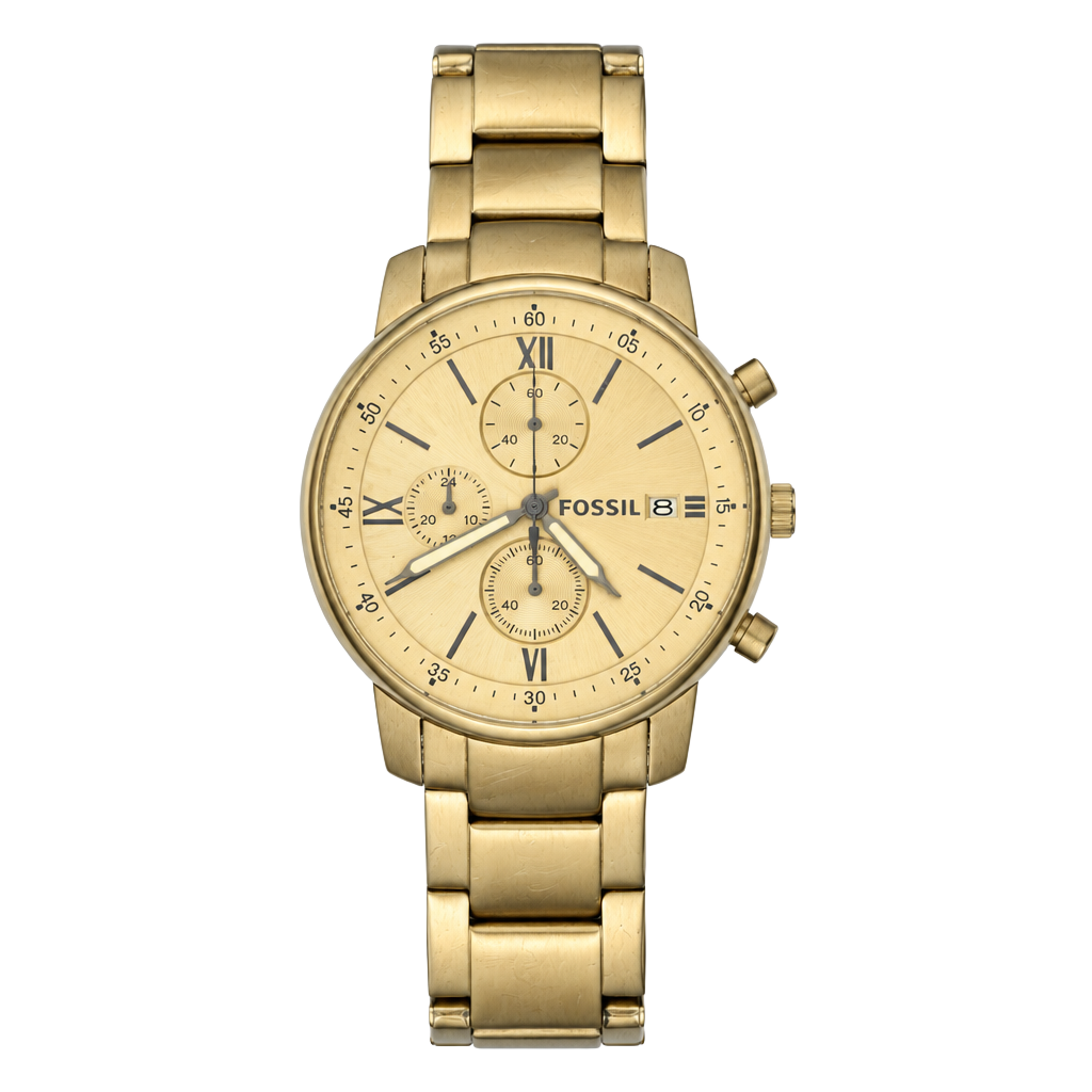 Fossil Chronograph Watch Silver Stainless Steel 1