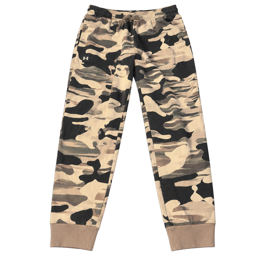 Under Armour Camo Joggers Size YXL Tan Black Loose 1