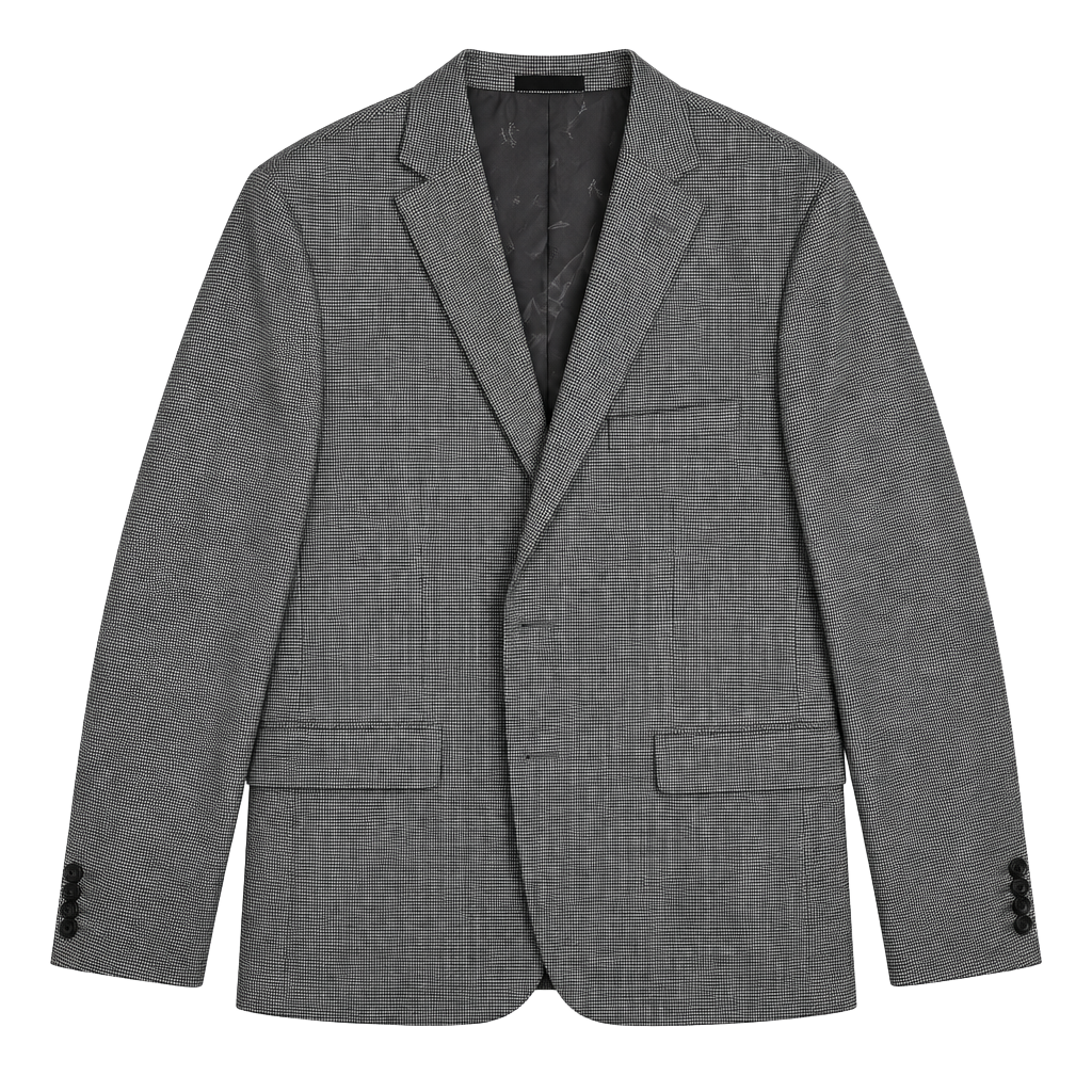 Lauren Ralph Lauren Mens Blazer Houndstooth Check Sport Coat Preppy Gray 1