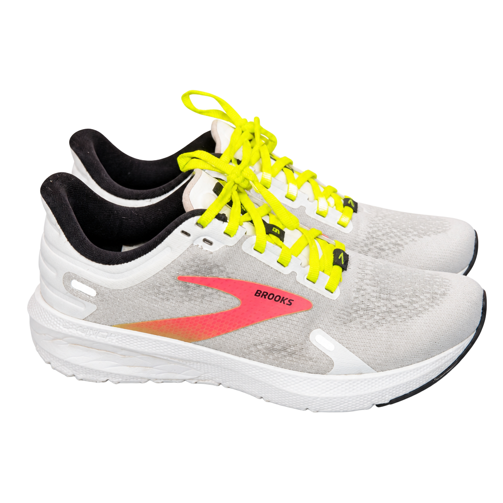 Brooks Launch 9 Women's Running Shoes Size 7.5 Grey Neon Yellow 1