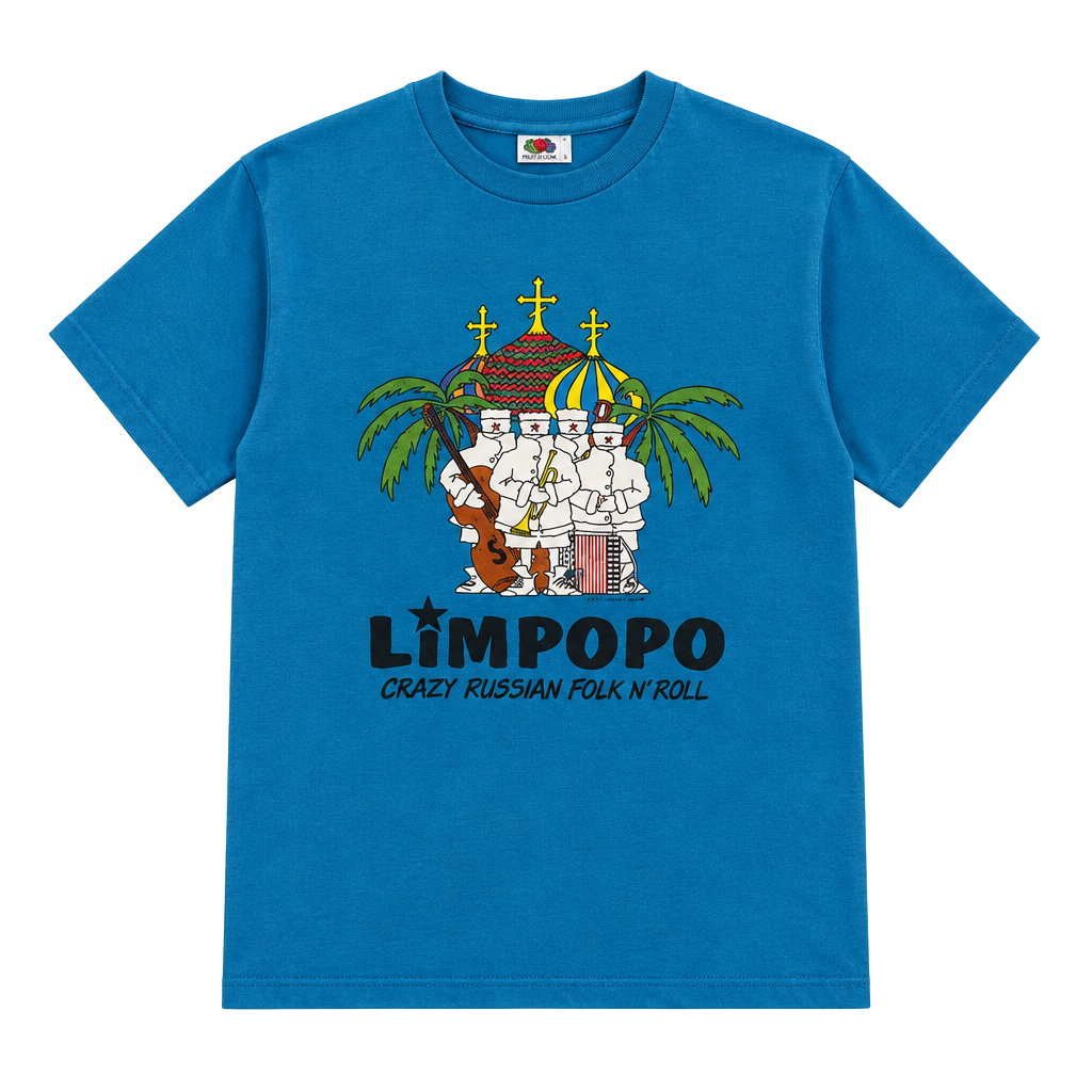 Hanes Limpopo Crazy Russian Folk N Roll T-Shirt Blue 1