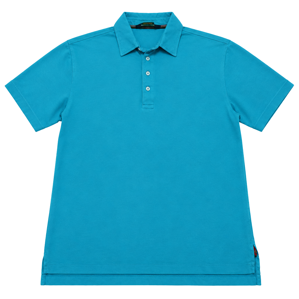 Polo Ralph Lauren Polo Golf Vintage Lisle Shirt Blue Cotton Short Sleeve 1