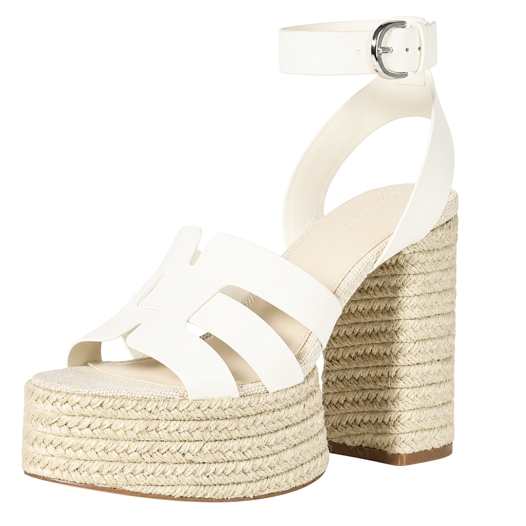 The Drop Women's Bea Platform Heel, White, 9.5, NIB 1