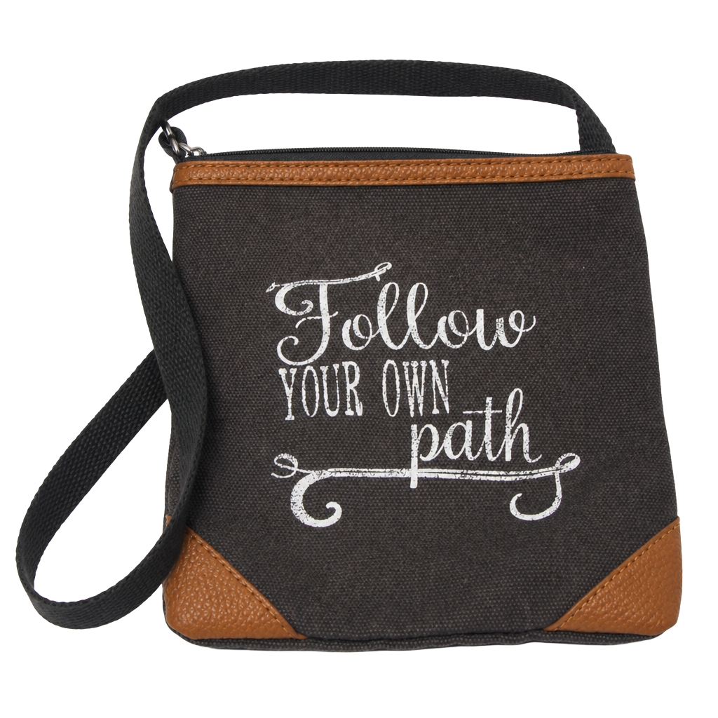 Thirty-One Follow Your Own Path Explorer Crossbody Bag,Grey/Brown 1