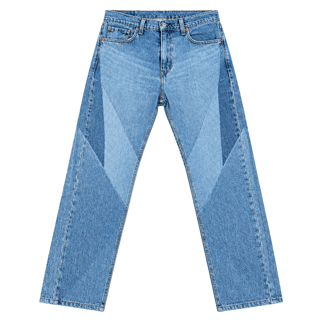 Levi's 512 Slim Taper Jeans Size 32x32 Light Wash Moto Panel Denim 1