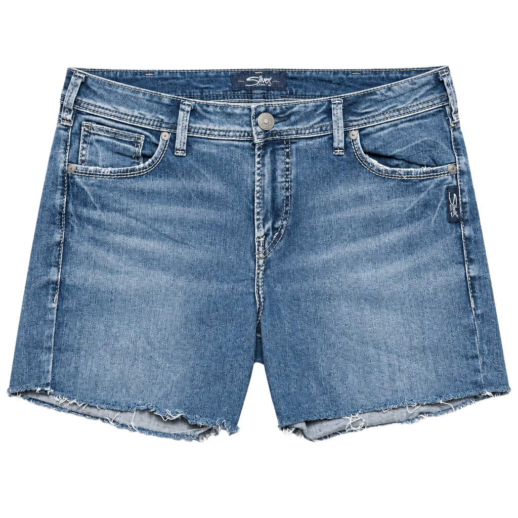 Silver Jeans Co. Avery Bootcut Denim Shorts W34/L31 Blue 1