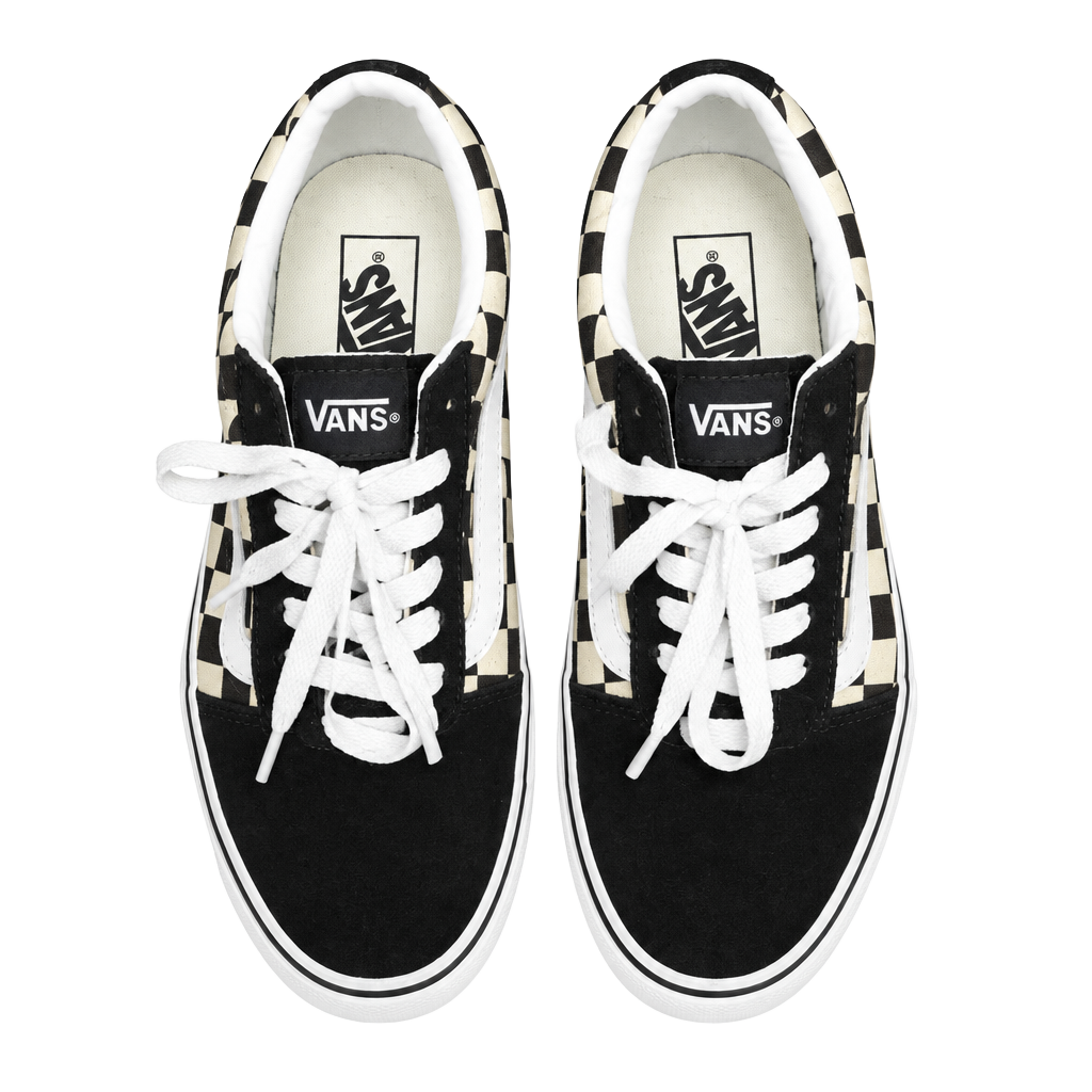NWOT Vans Old Skool Checkerboard Black White Suede Women's Size 7.5 1