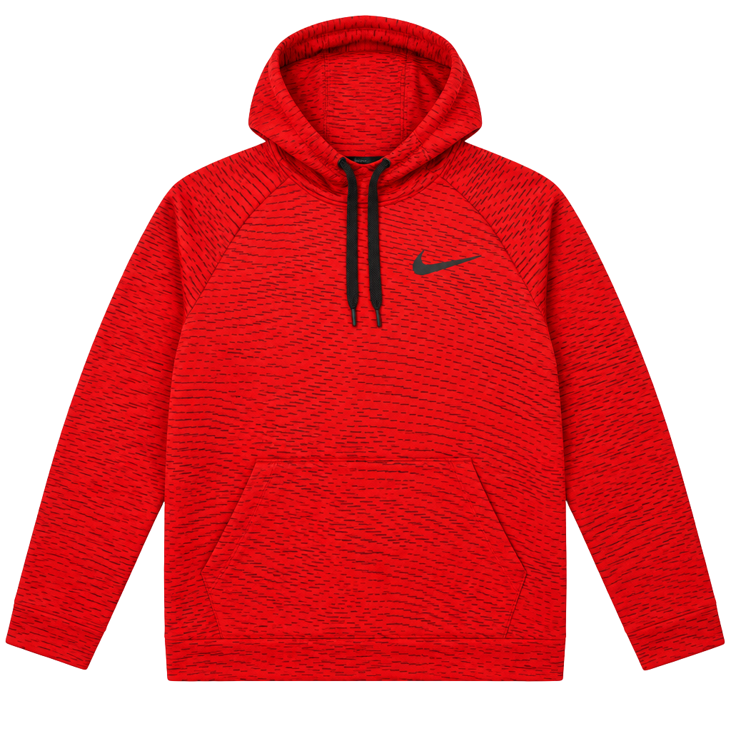 Nike Dri-Fit Therma Hoodie Red Black 1
