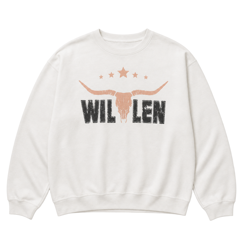 Morgan Wallen Western Graphic Crewneck Sweatshirt with Song Titles 1