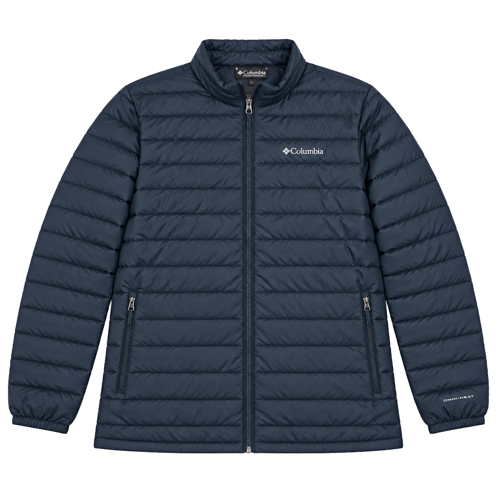 Columbia Powder Lite II Jacket XXL 2TG Blue Omni-Heat Puffer Jacket 1