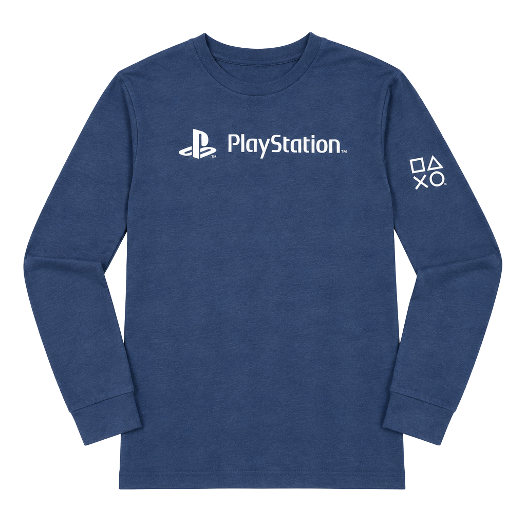 PlayStation Long Sleeve T-Shirt Blue 1