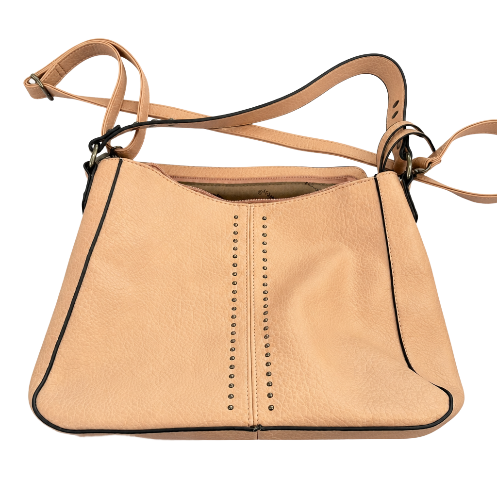 Montana West Hobo Bag Crossbody Purse Pink Vegan Leather 1