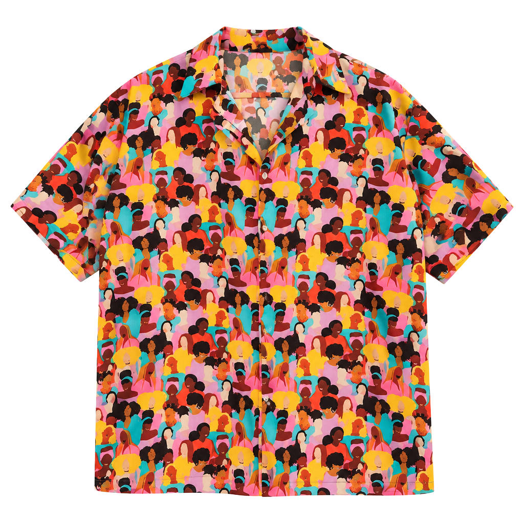 Izzy and Liv Silky Feel Colorful Women Print Blouse Size M 1