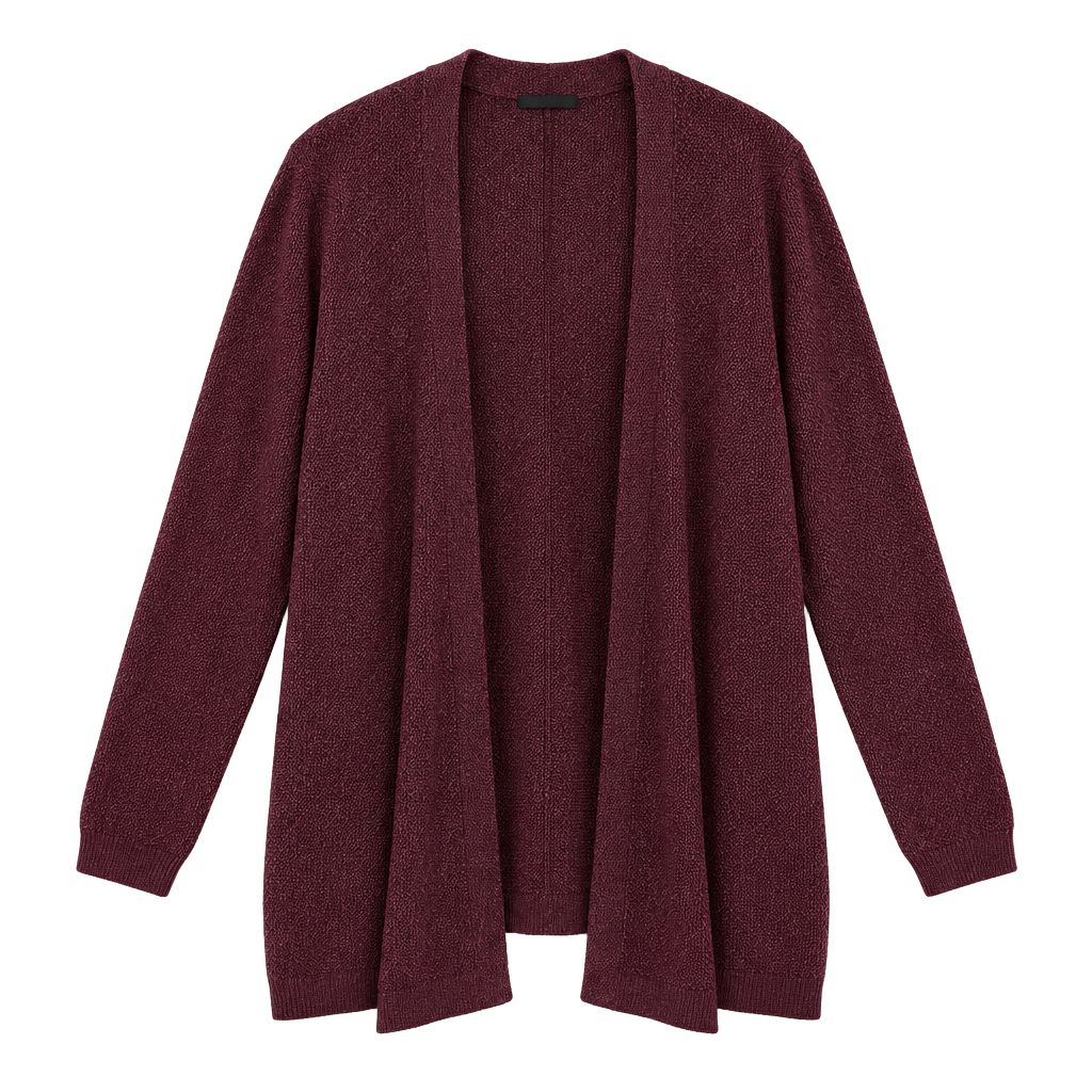 Staccato Open Front Knit Cardigan M/L Purple 1