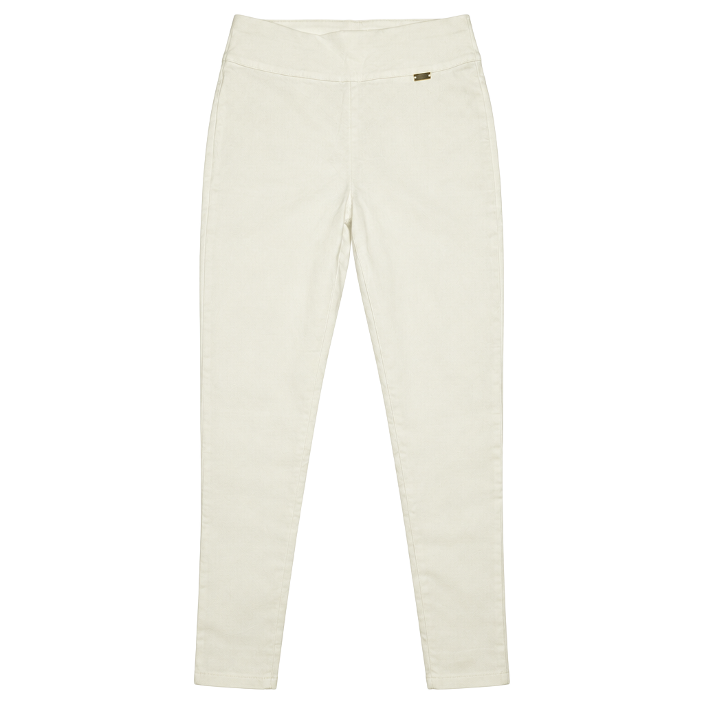 INC International Concepts Skinny Pants Size 4 White Pull-On 1