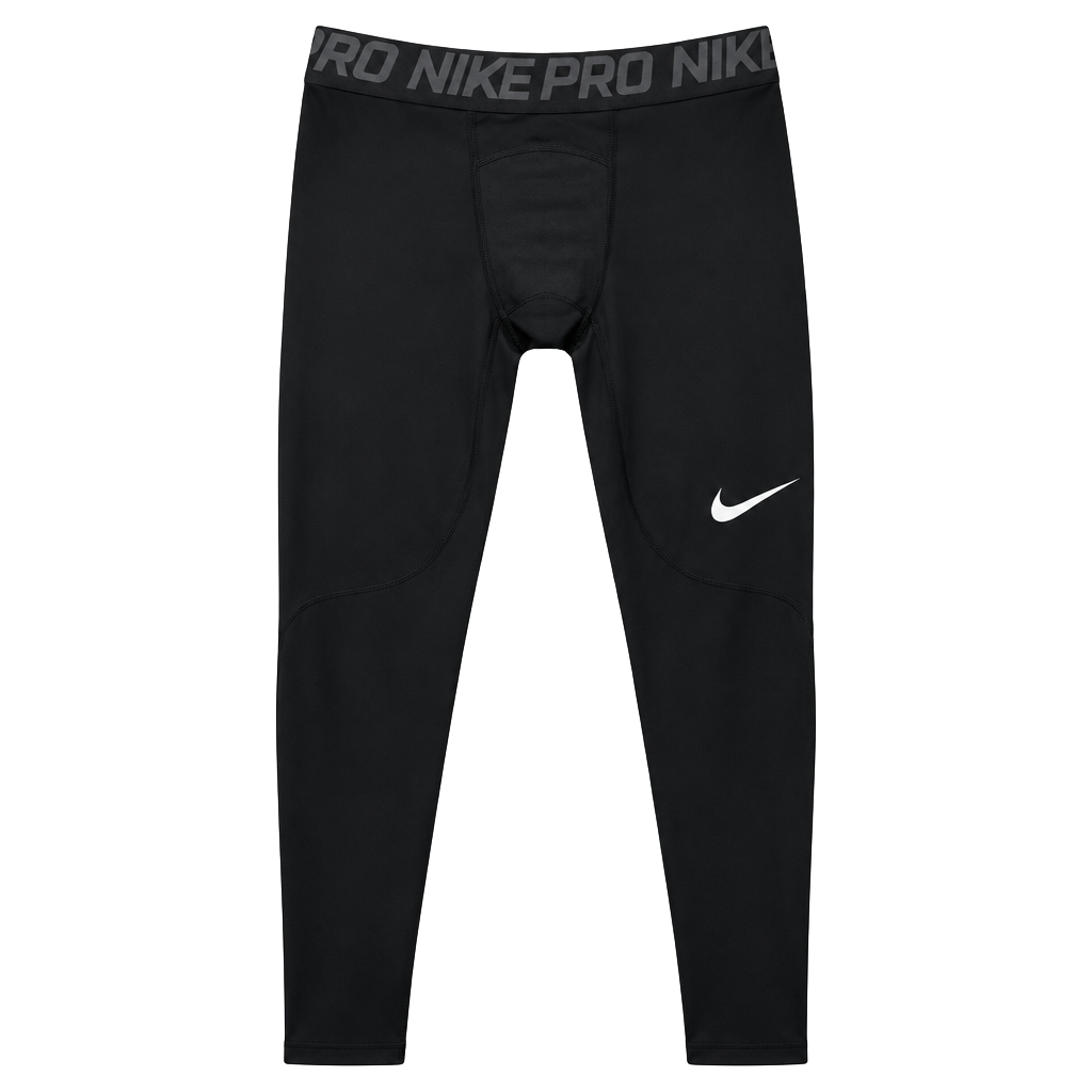 Youth Nike Pro Compression Tights Size L Black Dri-FIT Baselayer Pants 1