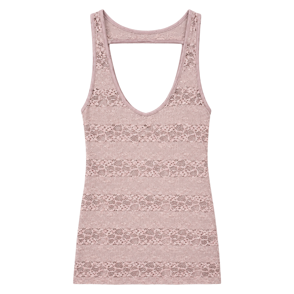 NWT Eyeshadow Lace Tank Top Women Size S Purple/Lavendar 1
