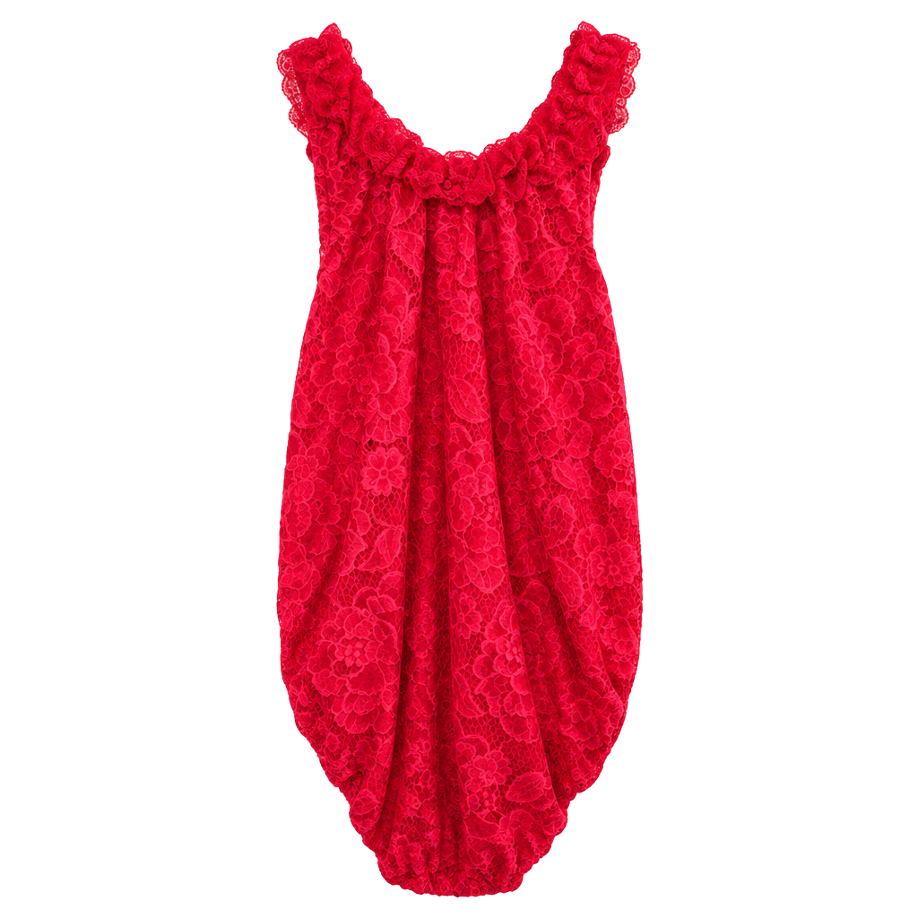 Bailey'S Blossoms Red Lace Bodysuit Size 4T 1