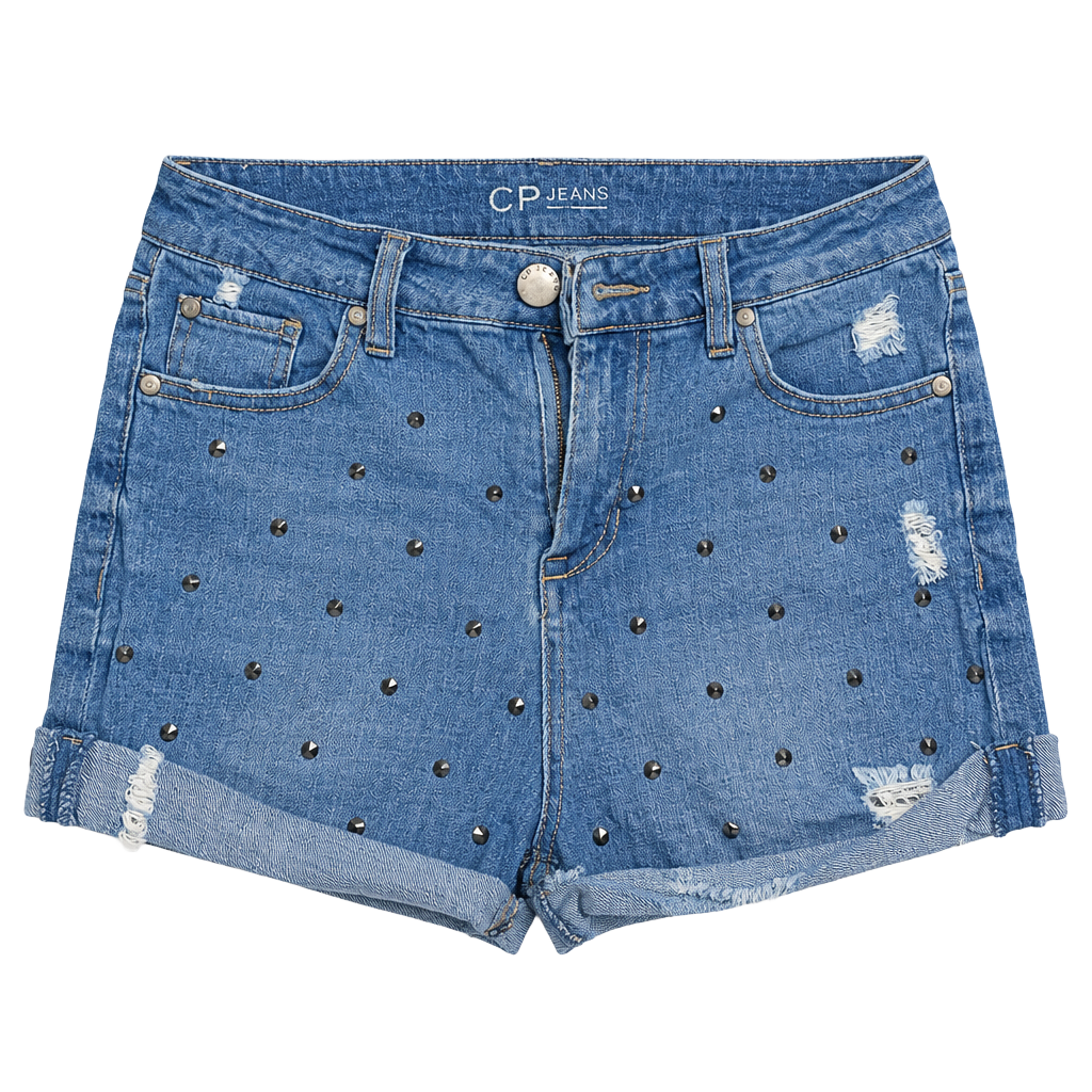 Cp Jeans Shorts Juniors Size 7 Studded Distressed 1