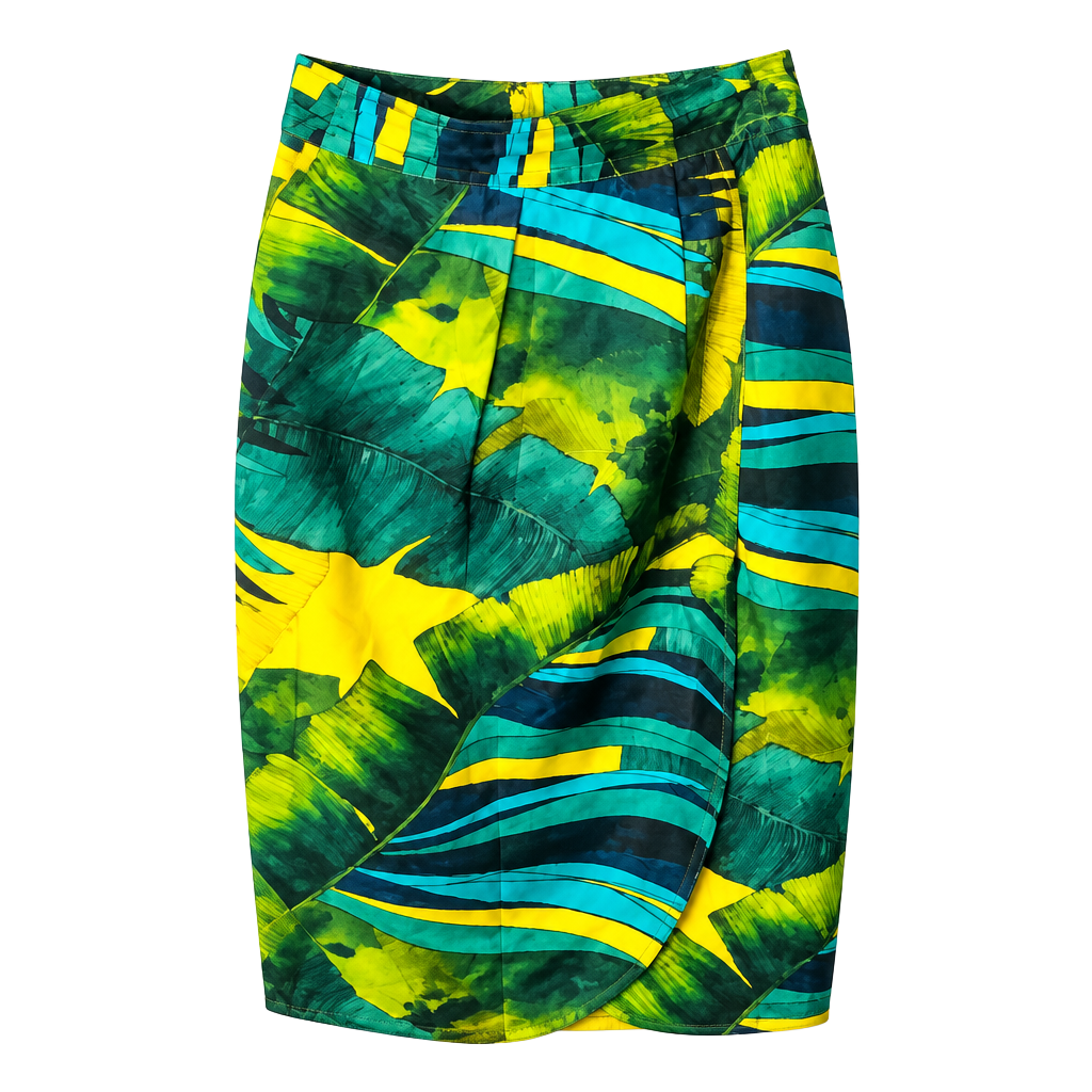J.Crew Collection Silk Tulip Fauxwrap Skirt Women Size 2 1