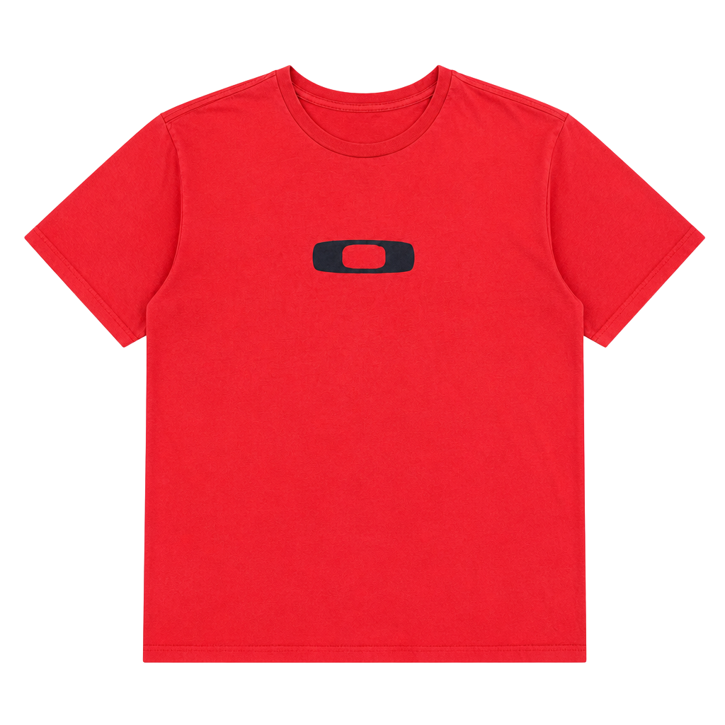 Oakley T-Shirt XL/TG Red Logo Center Short Sleeve 1